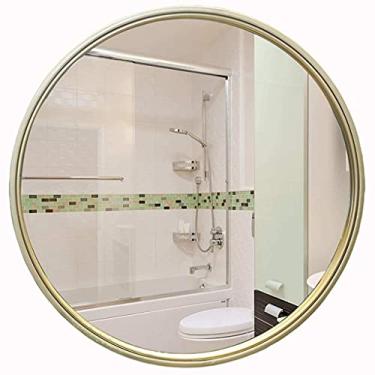 Imagem de Espelho nórdico de parede para banheiro/espelho de pendurar espelho de maquiagem/espelho redondo espelho decorativo de parede 70 cm