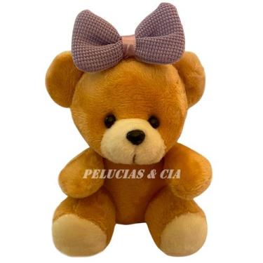 Imagem de Mini Urso Baby de Pelúcia 10cm com Laço G - Jogo de 12pçs - PELUCIAS&C