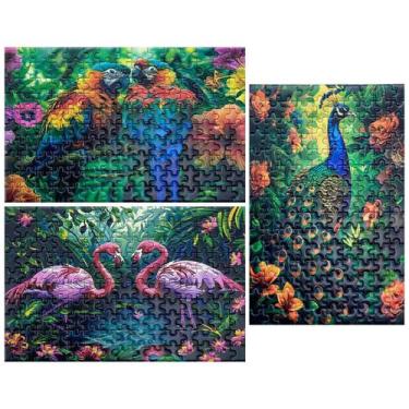 Imagem de Mini quebra-cabeças HENGCHI, 150 peças, 6 x 4 polegadas, pacote com 3 