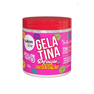 Imagem de Salon Line Gelatina Tô de Cacho 550g Fixação Forte Cachos Ostentação -