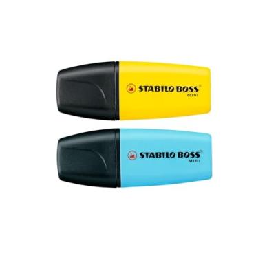 Imagem de Marca Texto - STABILO BOSS ORIGINAL Mini – Blister com 2 unidades – Amarelo e Azul