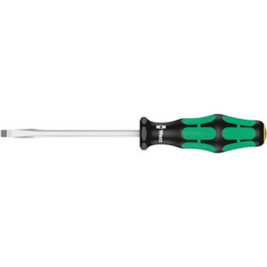 Imagem de (Slotted, 4mm Head, 3 1/2" Blade, Slotted) - Wera 05007671001 Kraftform Plus 334 SK Slotted Screwdriver, Lasertip, 4mm Head, 3 1/2" Blade Length