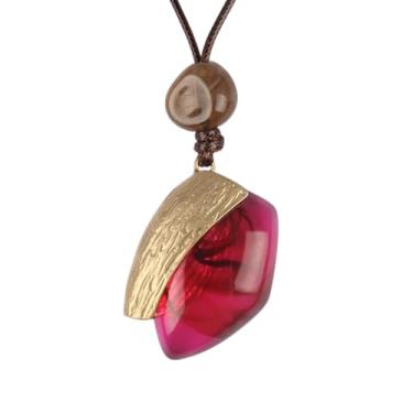 Imagem de Jeilwiy Colar feminino boho estilo hippie, grosso, longo, de couro, gargantilha preta, boêmio, Couro sintético, Sem Pedra Preciosa