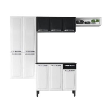 Imagem de Cozinha Completa Rose em Aço Itatiaia 10 Portas 2,45 Metros, Branco/Pr