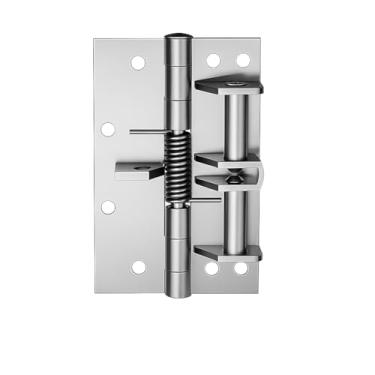 Imagem de Dobradiças de porta com fechamento automático de 10 cm, dobradiça de mola invisível de porta automática, rolha automática de ângulo reto de 90 graus, 8 parafusos autorroscantes aplicáveis a portas de