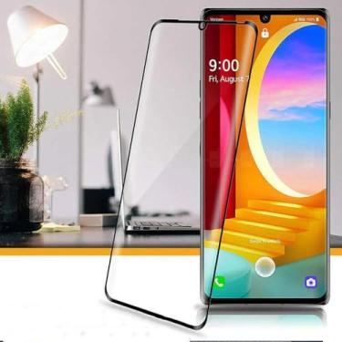 Imagem de Protetores de tela curvados 3D para LG Velvet HD Transprent dureza 9H vidro temperado anti-estilhaçamento cobertura completa película protetora