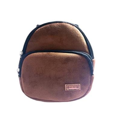 Imagem de Mochila fofa para cães, mochila portátil para transporte de animais de estimação com fivela, bolsa de lanche ajustável para cães usarem em viagens, acampamento, caminhadas, atividades ao ar livre