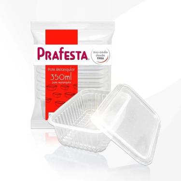 Imagem de 2X Pote Descartável 350Ml Freezer Microondas Marmita - 24 Un