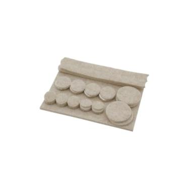 Imagem de Shepherd Hardware 9947 Almofadas autoadesivas de feltro para móveis, tamanhos variados, 27 unidades