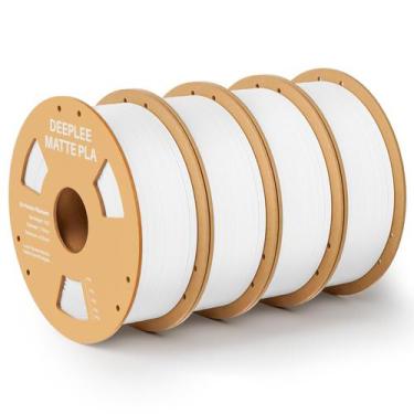 Imagem de Impressora 3D Filament Deeplee Matte PLA 1,75 mm, pacote com 4 unidade