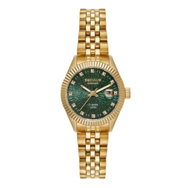 Imagem de Relógio Seculus Feminino Ref: 44291lpsvda1 Automático Dourado