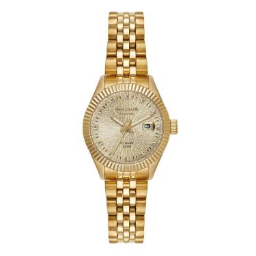 Imagem de Relógio Seculus Feminino Ref: 44291lpsvda2 Automático Dourado