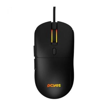 Imagem de Mouse Gamer Pcyes Basaran Black Vulcan - 12400 Dpi - Rgb - 6 Botoes