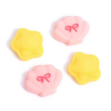 Imagem de DLseego 4 Pegas de polegar projetadas para Nintendo Switch 2 2025, silicone macio Joycon controle analógico protetor antiderrapante capa botão Joycon Joystick Caps Capas, estrela de cinco pontas