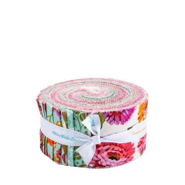 Imagem de Lila Tueller Designs Zinnias Rolie Polie 40 6.3 cm Strips Jelly Roll Riley Blake RP-16690-40