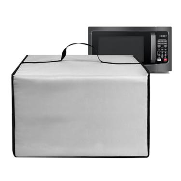Imagem de Capa contra poeira para churrasqueira de forno micro-ondas TOSHIBA EM131A5C-BS/EM131A5C-SS Fornos de microondas capa de proteção de nylon resistente ao calor para combo de fritadeira a ar de aço