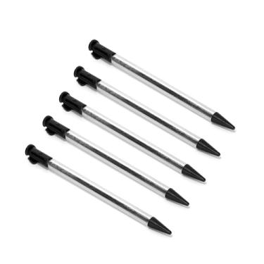 Imagem de Ruimou 5 Pcs Black Retractable Metal Touchscreen Stylus Pen 3DS Compatible with Nintendo 3DS Console (85mmx5mm)