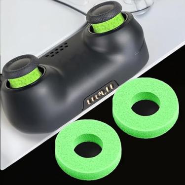 Imagem de 2pcs Invisible Elastic Game Joystick Anti-Wear Silicone Protective Guard for PlayStation Steam Deck Game Controller (Green)
