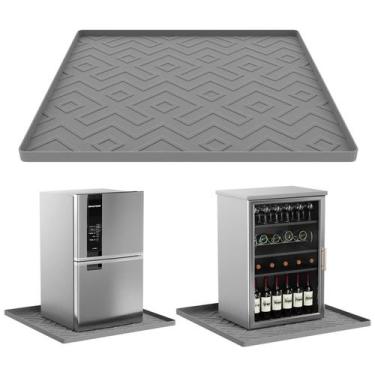 Imagem de Tapete de silicone EWX Mini Geladeira 19,7 x 19,7 x 0,4 cm, cinza anti