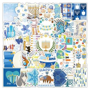 Imagem de Pacote de adesivos do Festival de Hanukkah, 50 peças, decalque de vini