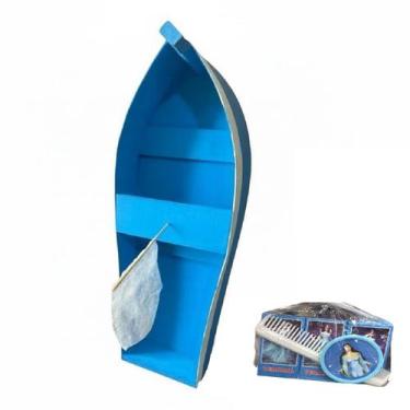 Imagem de Barco Iemanja madeira 60cm + Kit pente perfume espelho pó - PUYTN, 1