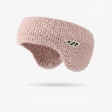 Imagem de Faixa de cabeça moderna 2 em 1 de alta elasticidade, quente e macia, para mulheres, protetores de ouvido versáteis para esportes ao ar livre e uso diário