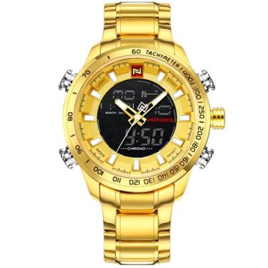 Imagem de Relógio de Pulso Digital Masculino Esportivo em Aço Inoxidavel  Impermeável 