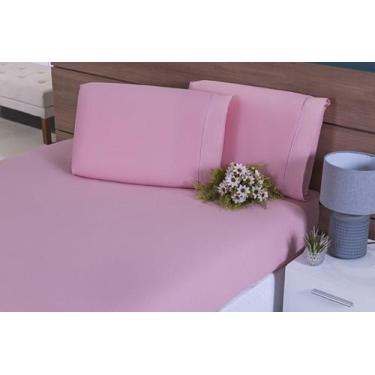 Imagem de Lençol Solteiro 2 Peças C/Elástico Rosé1,98M X 1,08M X 26 - MRR CONFEC