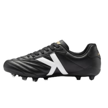 Imagem de KELME Chuteiras de futebol masculinas, FG firmes/artificiais, leves para futebol esportivo ao ar livre, Preto, 38
