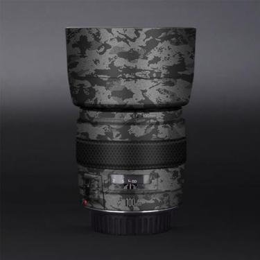 Imagem de EF 100 2 adesivo para lente de câmera revestimento película protetora protetor corporal decalque skin para Canon EF 100 mm F2 USM (cinza cavaleiro)
