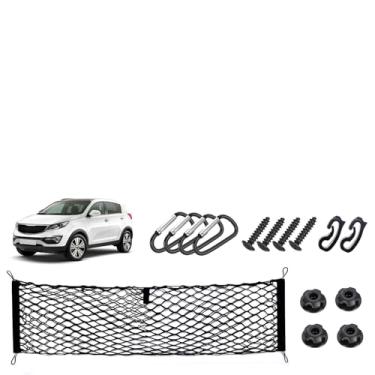 Imagem de Rede de carga estilo envelope para acessórios Kia Sportage 2023-2025 2026, rede de carga traseira de malha SUV, elástico de 5 mm e nylon de camada dupla para armazenamento de porta traseira, mercearia