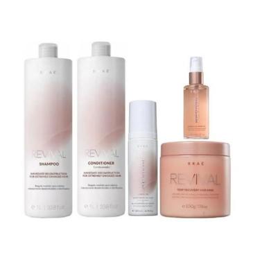Imagem de Brae Revival Shampoo+Condicionador 1L+Mascara 500g+Leave-in 200ml+Shin