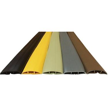 Imagem de Electriduct Protetor de cabo flexível de plástico médio e corretivo de arame - inclui fita dupla face - 1,8 m - cinza