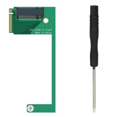 Imagem de suckoo Adaptador de placa de expansão de disco rígido SSD PCIe 4.0 2280 para substituição MSI Claw8 Claw7 M.2 NVMe PCIe 4.0 2230 para 2280. Adaptador de placa de expansão PCIe 4.0 90 graus