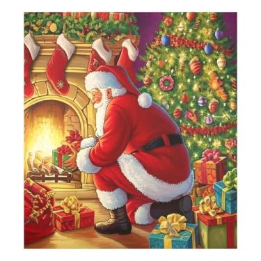 Imagem de SEHANY Capa magnética de Papai Noel para lava-louças, adesivos magnéticos para decoração de Natal antiarranhões para painel de geladeira e lava-louças, decoração de Natal de cozinha doméstica 58 x 66