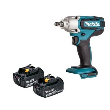 Imagem de Chave de Impacto a bateria com 1/2'' 18v Makita Dtw190z + 2 baterias d