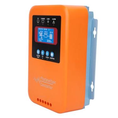 Imagem de Hyuduo Controlador de Carga Solar MPPT 80A Com Display LCD para Fotovoltaico, Tecnologia MPPT de Alta Eficiência para Carregamento de Bateria de Painel Solar, Proteção contra Sobrecarga para Rua