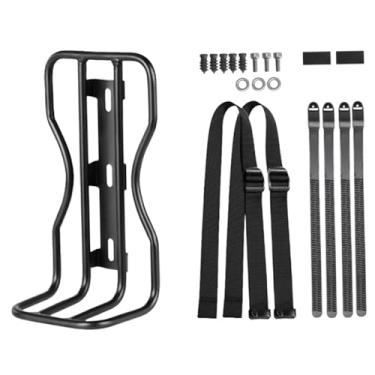 Imagem de Dynwave Bagageiro dianteiro para bicicleta, suporte para bagagem, fácil de instalar, substituição prática, bagageiro de carga em liga de alumínio.