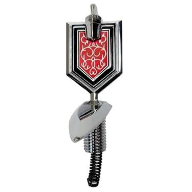 Imagem de 1 peça 1981-86 Monte Carlo Header Panel Hood Ornamento Emblema Emblema Metal 3D 14021446