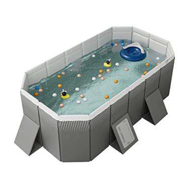 Imagem de LMJYU Piscina dobrável para crianças e adultos para animais de estimação, piscina para filhotes, bacia de banho para animais de estimação, banheira dobrável para animais de estimação, exterior