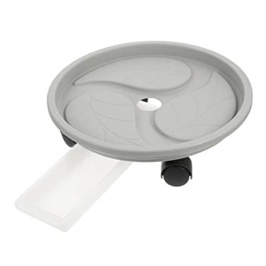 Imagem de YYBOES 3 peças bandeja de vaso de flores interior vaso de flores rack carrinho pires bandeja de jardinagem vaso de flores base de vaso de flores pires bandeja circular bandeja de gotejamento de