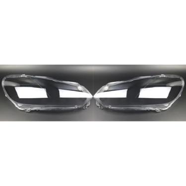 Imagem de VDLJA Capa de farol de carro para Golf 6 Xenon GTI 2010 2011 2012 2013, lente transparente da tampa do farol, tampas da carcaça do abajur, tampa da lâmpada, lente difusora de vidro, A/esquerda e