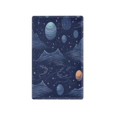 Imagem de Wassud Design de ilustração astronômica (2) placa de cobertura de interruptor de luz, 1 capa de tomada em branco placa de parede decorativa decoração de casa sala de estar quarto