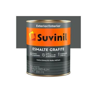 Imagem de Tinta Esmalte Premium Fosco Grafite Escuro 900ml - Suvinil
