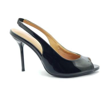 Imagem de Sapato Vizzano Feminino 6564101, 35, Verniz, Preto