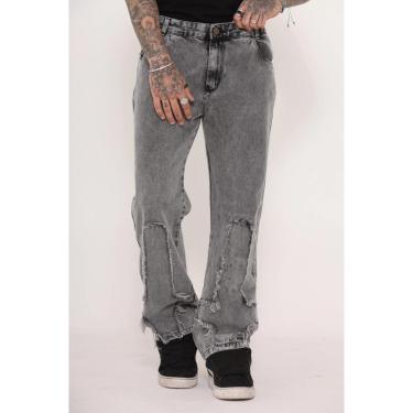 Imagem de Calça Baggy Denim Co Cruz Invertida-Unissex