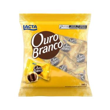 Imagem de Bombom ouro branco 540gr pacote - Lacta/Mondelez