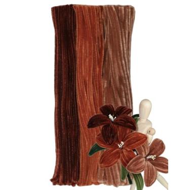 Imagem de Harmoso 200 peças de limpadores de cachimbo marrom canela - Limpadores de cachimbo fofos para artes e artesanato, perfeitos para flores, animais e decorações (30,5 x 0,6 cm)