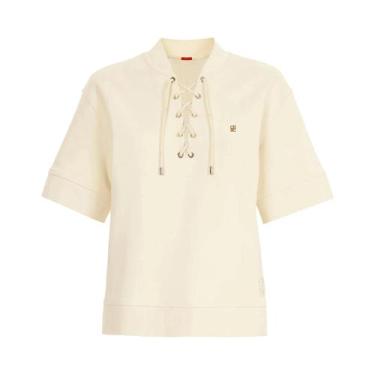 Imagem de Camisa De Verão Feminina Com Bordado, Blusa Casual Com Decote Em V, To