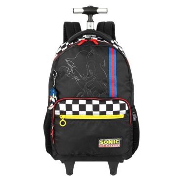 Imagem de MOCHILA SONIC LUXCEL C/RODAS INFANTIL MENINO MC49822SO-Masculino